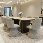 طاولة طعام مع 8 كراسي - Image 4