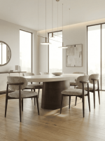 طاولة طعامUDI-1059-T220 طاولة خشب مقاس (220 CM) + 6 كراسي - Image 5