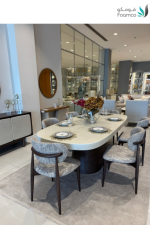 طاولة طعامUDI-1059-T220 طاولة خشب مقاس (220 CM) + 6 كراسي - Image 4