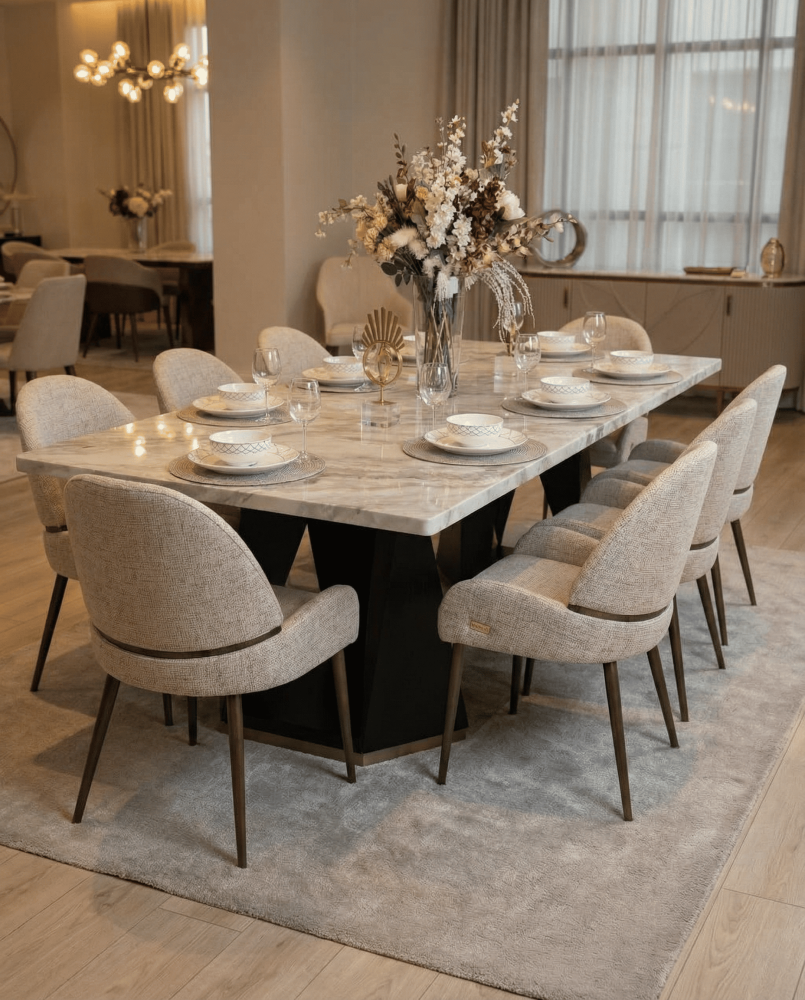 c66019b9-1d3b-47d7-9441-43cd1cd4b39c-805 طاولة طعام UDI-1041 + كراسي UDI-2012-CH - Image 1