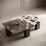 طقم طاولات قهوةT-000102Black &White - Image 7