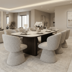 طاولة طعام مع 8 كراسي - Image 5