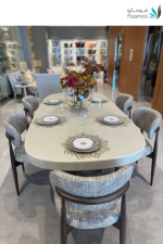 طاولة طعامUDI-1059-T220 طاولة خشب مقاس (220 CM) + 6 كراسي - Image 10