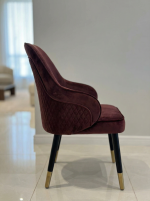 كرسي بيج CH-1043 -DARK RED - Image 4