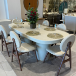 طاولة طعامUDI-1058 -T220 طاولة خشب مقاس (220 CM) + 6 كراسي