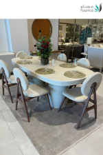 طاولة طعامUDI-1058 -T220 طاولة خشب مقاس (220 CM) + 6 كراسي